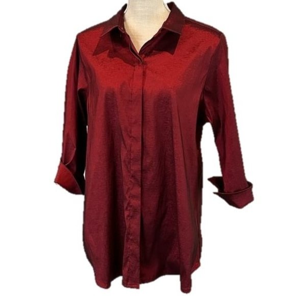 BOHO CHIC Button Front Blouse - Picture 1 of 12